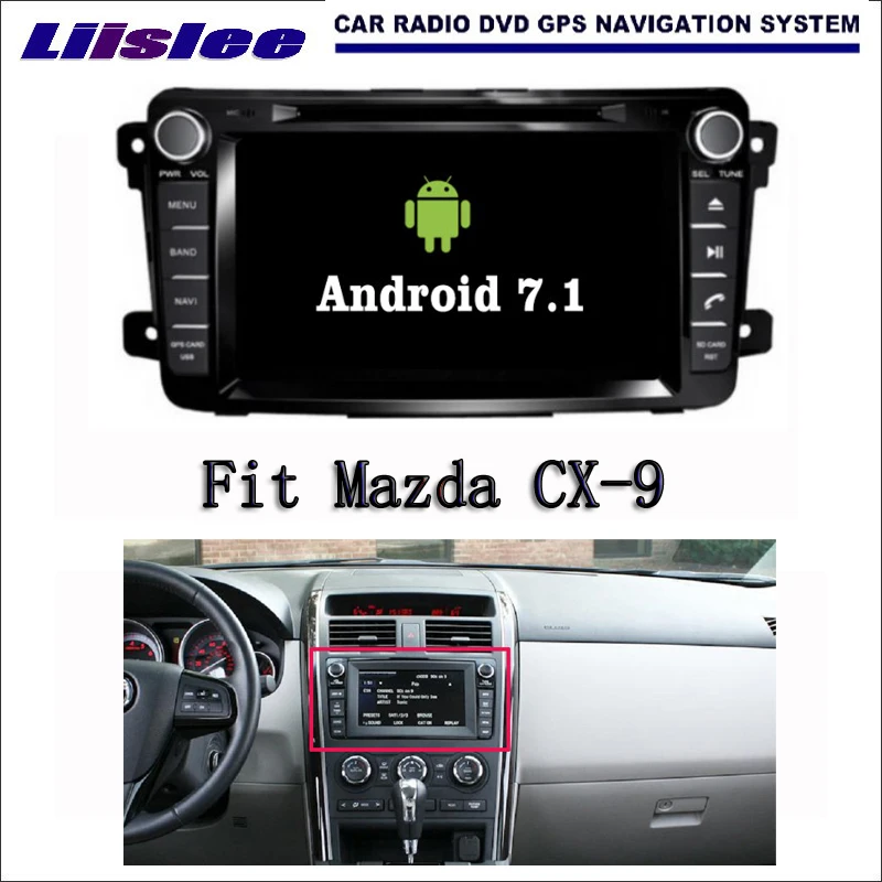Liislee Android 7 1 2G RAM для Mazda CX 9 2007 ~ 2015 автомобильный Радио Аудио Видео Мультимедиа DVD