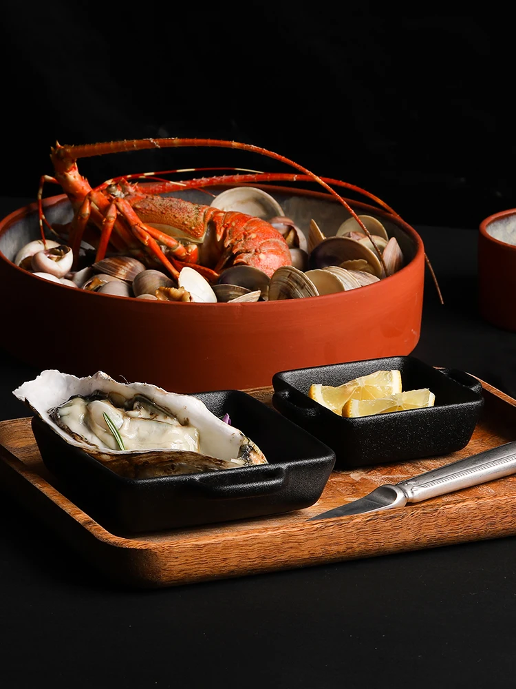 Набор посуды и тарелок для дома скандинавские фруктовые блюда керамические