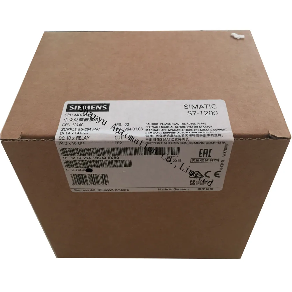 Оригинальный компактный модуль SIMATIC S7 1200 CPU 1214C 6ES7214 1BG40 0XB0 Sie центральный процессор