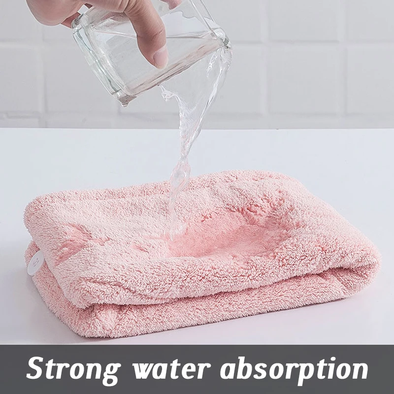 

1pcs Hair Fast Drying Dryer Towel Bath Wrap Hat Magic Microfiber Women Super Absorbent Shower Cap Quick Cap Turban Dry
