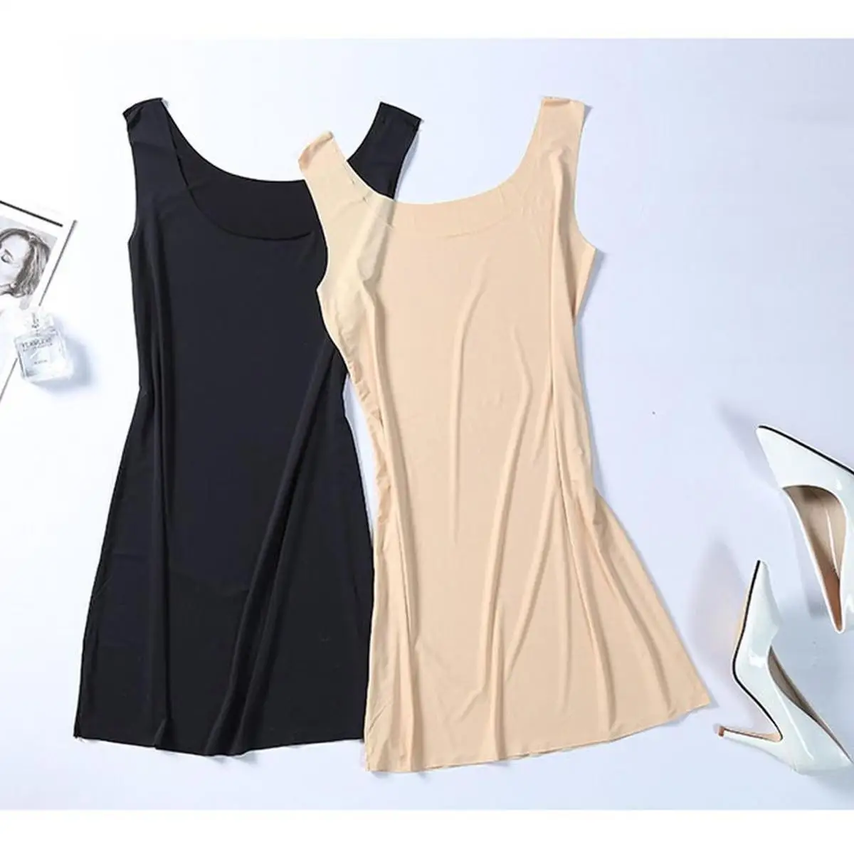 Корректирующее белье для похудения Camisole Femme Control Slips сексуальное платье женское