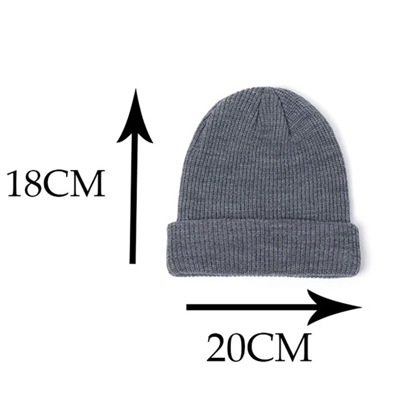 

Beanie Hat Winter Women Soft Warm Knitted Cap Woman SkullCap Hats Gorro Ski Caps Solid Casual Lady Beanies