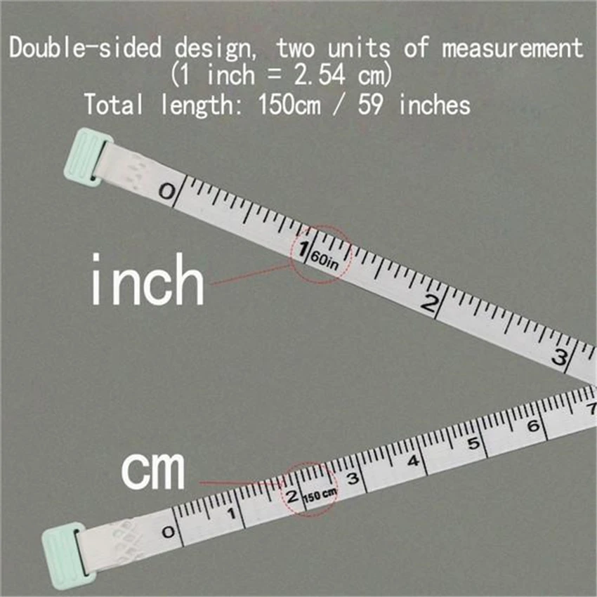 Измерительная рулетка 150 см/60 дюймов портативная Выдвижная линейка Детская по