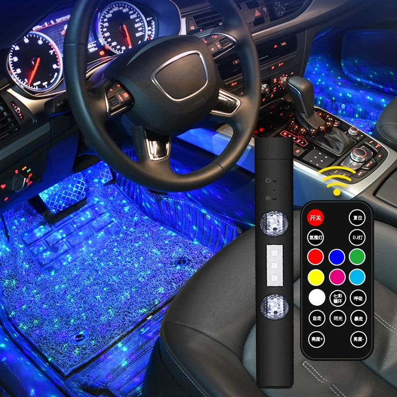 

Wireless Charging LED Ambient Light Atmosphere Lamp For Volvo XC60 S60 Honda Civic Accord Jazz Fit CRV XRV