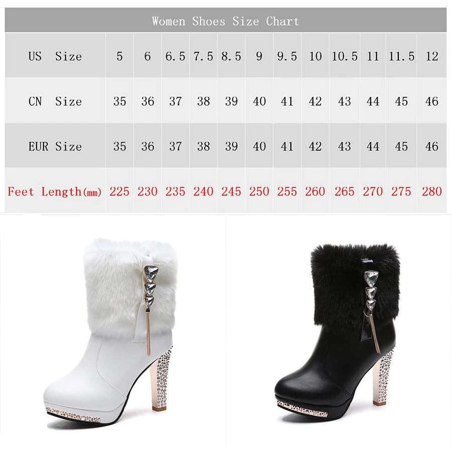2020 Роскошные зимние теплые сапоги из искусственного меха женская обувь на