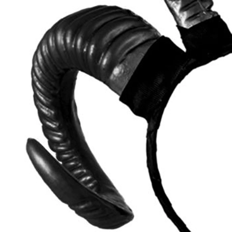 Для взрослых и детей готический искусственный Антилопа Овечий рог повязка на