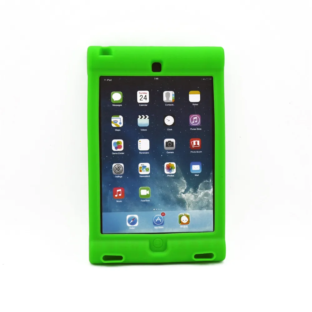 For iPad Mini 1/2/3 Retina Kids Safe Shockproof Rubber Silicone Case Stand Cover w/Kickstand | Компьютеры и офис