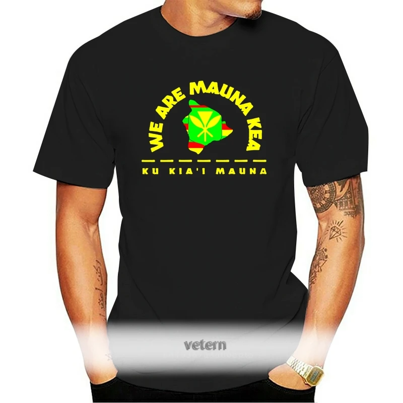 

Men'S Kanaka Maoli Flag - We Are Mauna Kea T-Shirt Size M-3Xl Style Round Tee Shirt