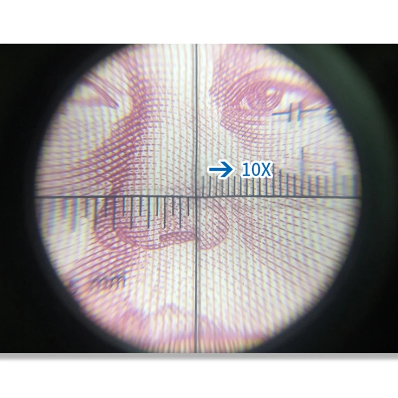 

10X Metal Magnifying Glass USB Charging Lens Loupe Magnifier With Scale LED UV C7AC