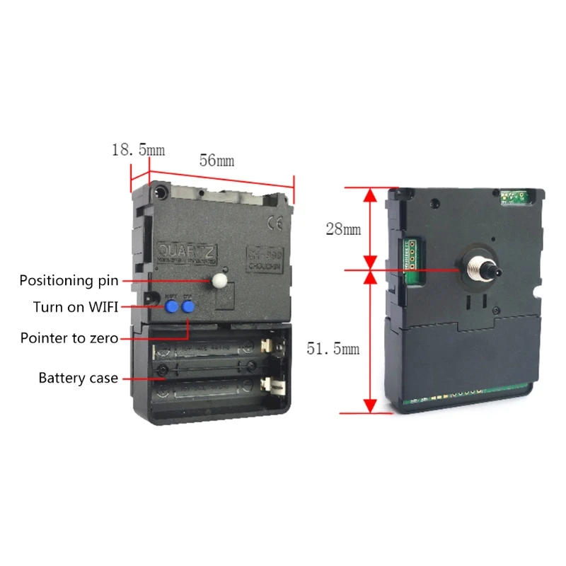 

MXLB DIY Smart Wifi Clock Movement Automatic Time Adjustment Mute Movement Home Decorations Accessories