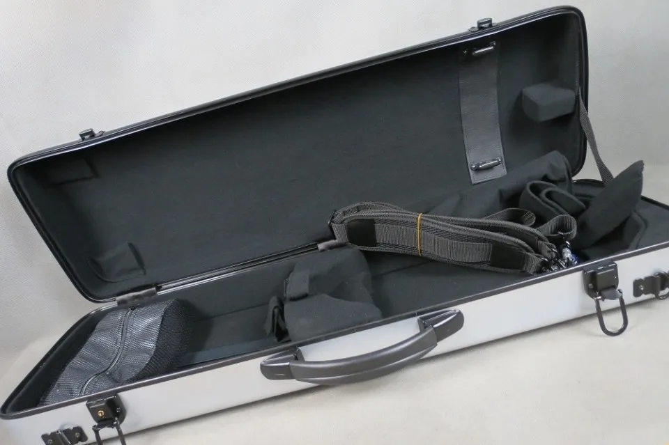 Прочный Красивый Блестящий чехол для скрипки из серебристого