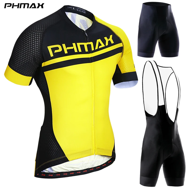 

PHMAX Summer Cycling Jersey Set With 3D Gel Padded Cycling Suit Maillot Ciclismo Mountian Bike Clothing Bicycle Clothes