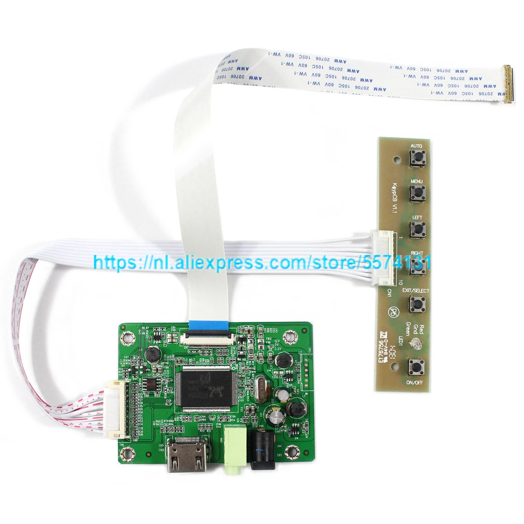 

HDMI VGA LCD Controller Board For 11.6" 13.3" 14" 15.6" N116BGE-EA2 B133XTN01.2 B140XTN02.1 B156XTN04.0 1366x768 EDP LCD Screen