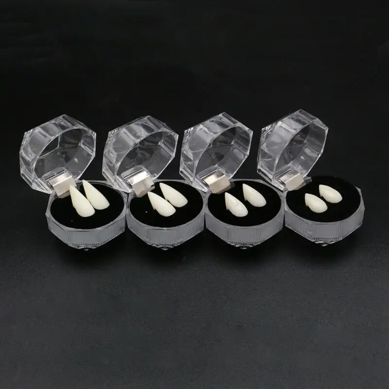 1 пара клыки вампира для костюмированной вечевечерние на Хэллоуин|Украшения