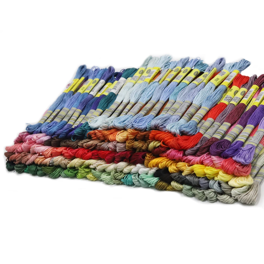 150 Базовая DMC радужные цвета египетская хлопковая нить для вышивки крестиком с