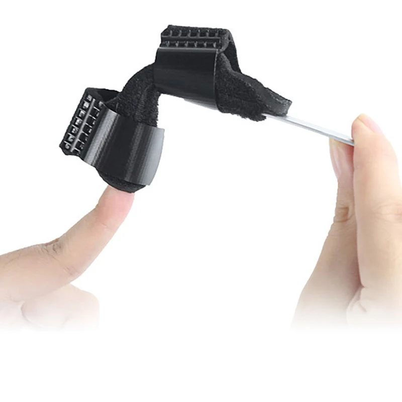 

1PC Hot Sale Best Selling Black Pain Relief Finger Splint Support Straightener Adjustable Straightening Bending Foot Care Tool