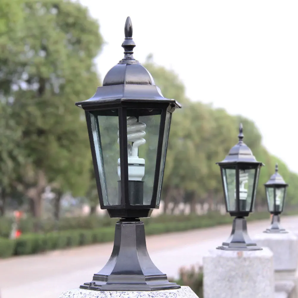 Украшение лампы светильник патио столбик Практичный Водонепроницаемый Открытый