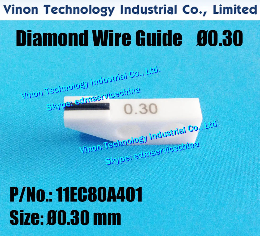 

11EC80A401 Diamond Wire Guide Ø0.30mm A101 for precision taper cutting for Makino CNC WireCut EDM Machine edm parts 11EC.80A.401