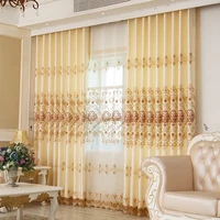 new modern curtains for living dining room bedroom european style high end embroidered curtain tulle lace curtains custom made