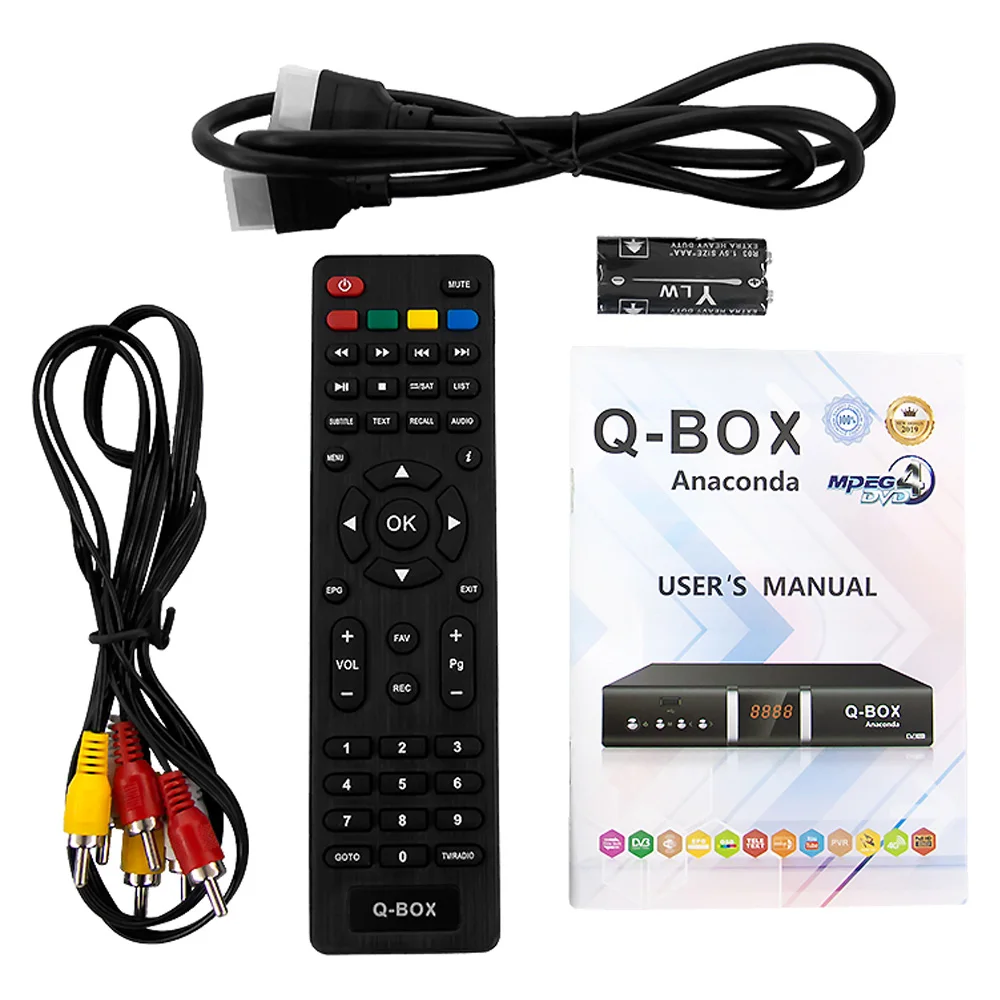 Q-BOX ANACONDA спутниковый ТВ приемник для Европы USB2.0 DVB-S2 H.264 HD tv Smart tv Box с бесплатным воздухом цифровой блок для телевизора, qbox Q BOX