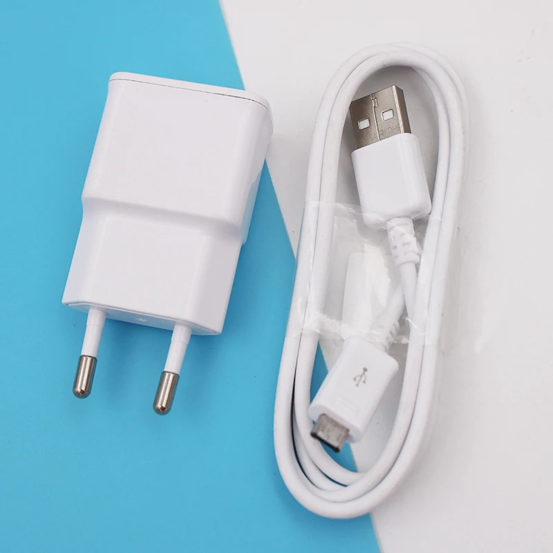 Оригинальное зарядное устройство Samsung дорожный ЕС адаптер 5 В 2 А 100 см кабель Micro Usb
