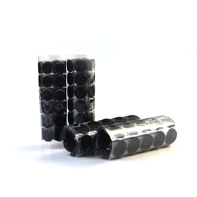 10mm Black 50pcs 50 пар липучка самоклеющаяся velcros нейлоновые клейкие красочные самоклеящиеся точки крюк и петля точка наклейки крепежная лента липучками на 10/15/20 мм - Цвет: 10mm Black 50pcs