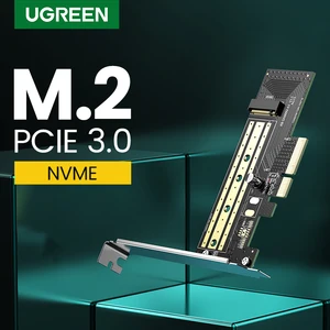 Ugreen pcie to m2 adapter nvme m. 2 pci express adapter 32gbps pci-e card x4/8/16 m&b key ssd computer expansion add on cards 1 adapter Item image