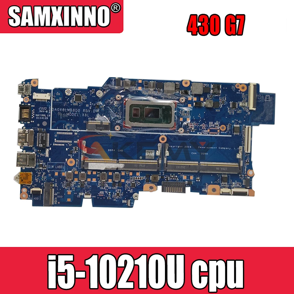 

Основная плата для HP PROBOOK 430 G7 Материнская плата ноутбука DA0X8LMB8D0 платы W/ SRGKY i5-10210U