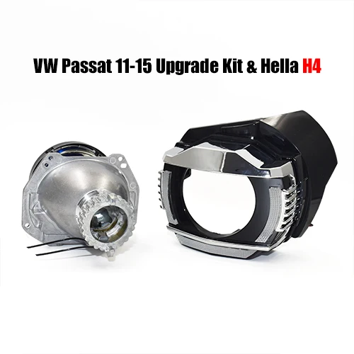 Passat and HL H4 Ronan V-W passat 11-15 фары DRL upagrade комплект Янтарный СВЕТОДИОДНЫЙ ПОВОРОТНЫЙ hella koito Q5 объектив фары в сборе модифицированные детали - Цвет: Passat and HL H4