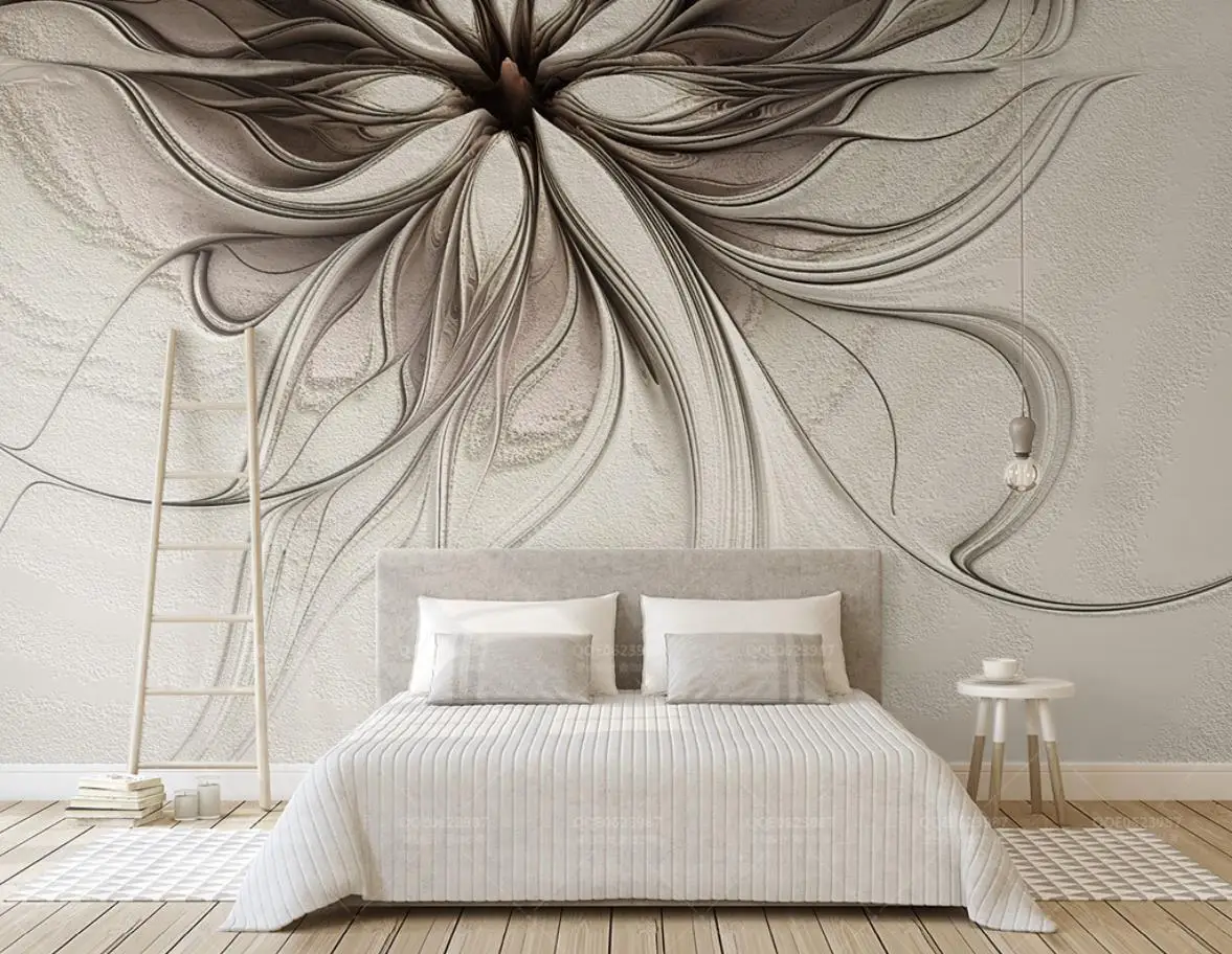

Bacal Custom photo 3d wallpaper walls flower hand-painted wall covering mural for living room bedroom background 3d wallpaper