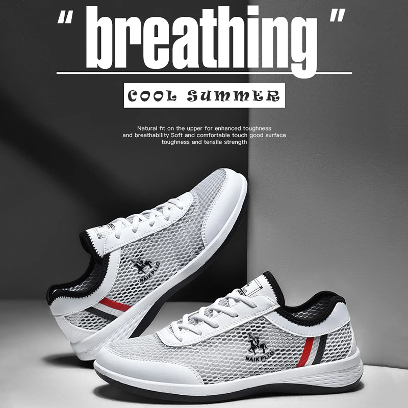 

Men's Sneakers Mesh Breathable Sports Shoes Men Casual Travel Trainer Fitness Footwear Men'S Running Shoes Light Spring Summer