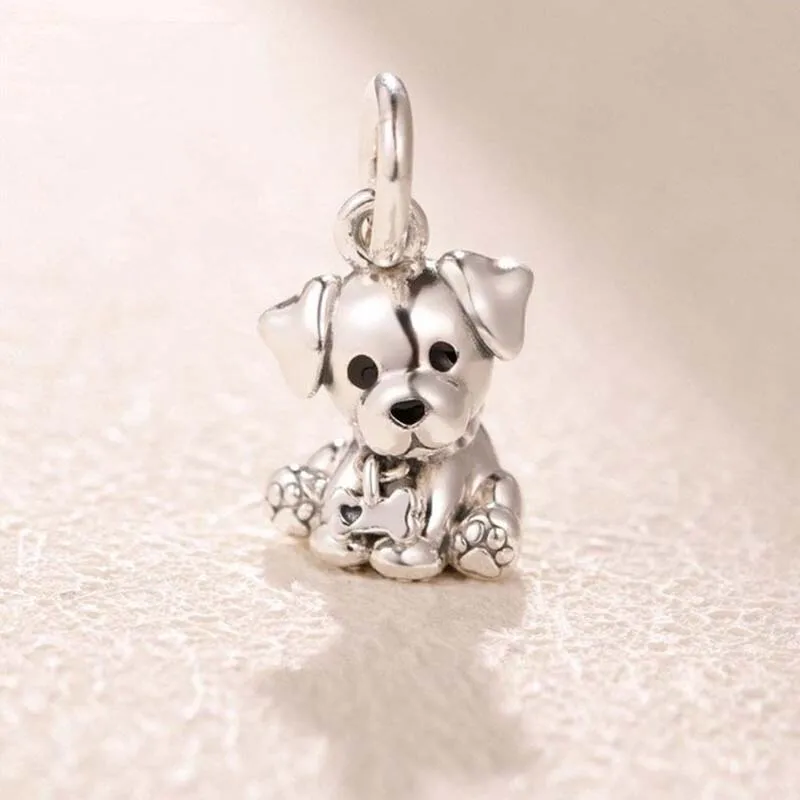 

New Arrival 925 Sterling Silver Beads,Bulldog Puppy Charms fit Original Pandora Bracelets Women DIY Jewelry