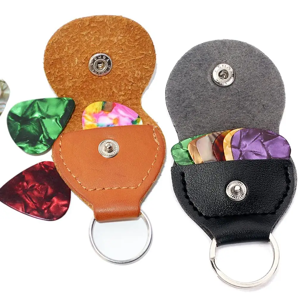 

24Pcs Guitar Picks Plectrum with Storage Case Button Lock Instrument Accessory