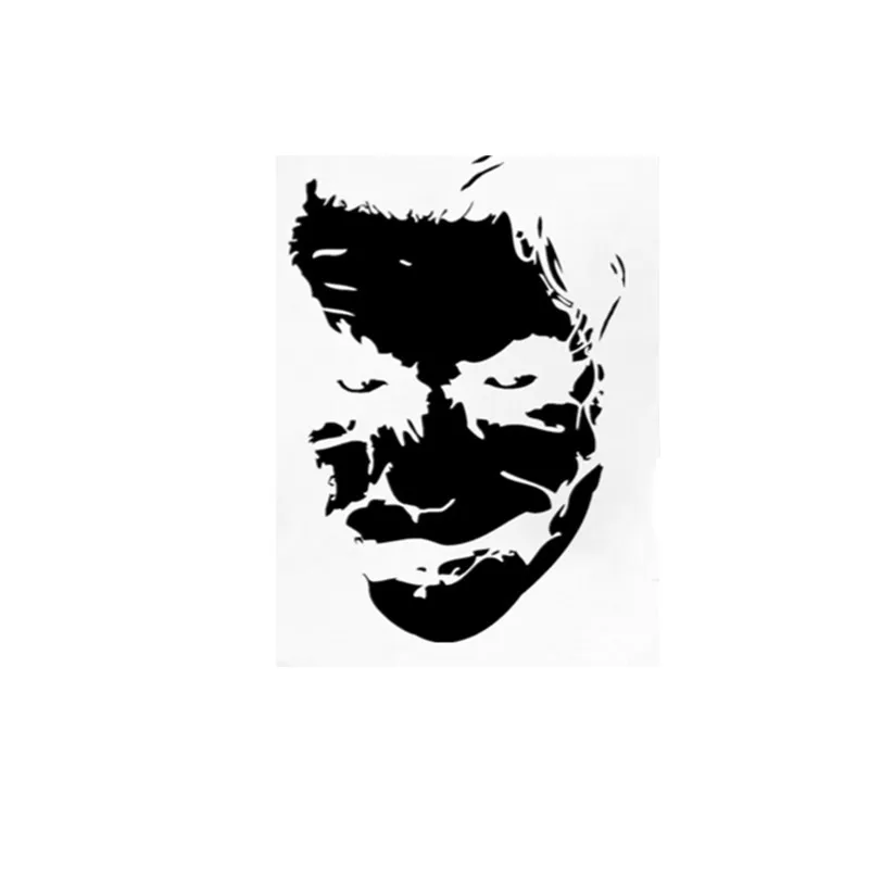 Забавная наклейка Joker Face серебряные автомобильные наклейки для бампера окна