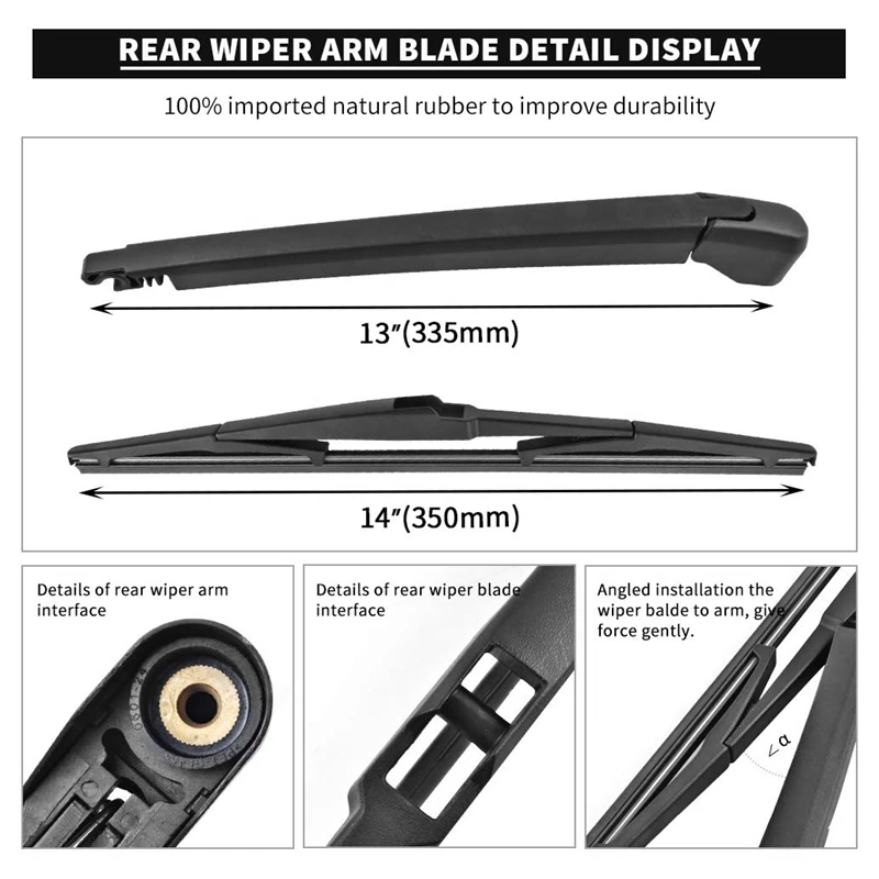 Набор рычагов стеклоочистителя заднего стекла Задний рычаг для 2004 2010 Toyota Sienna 2007