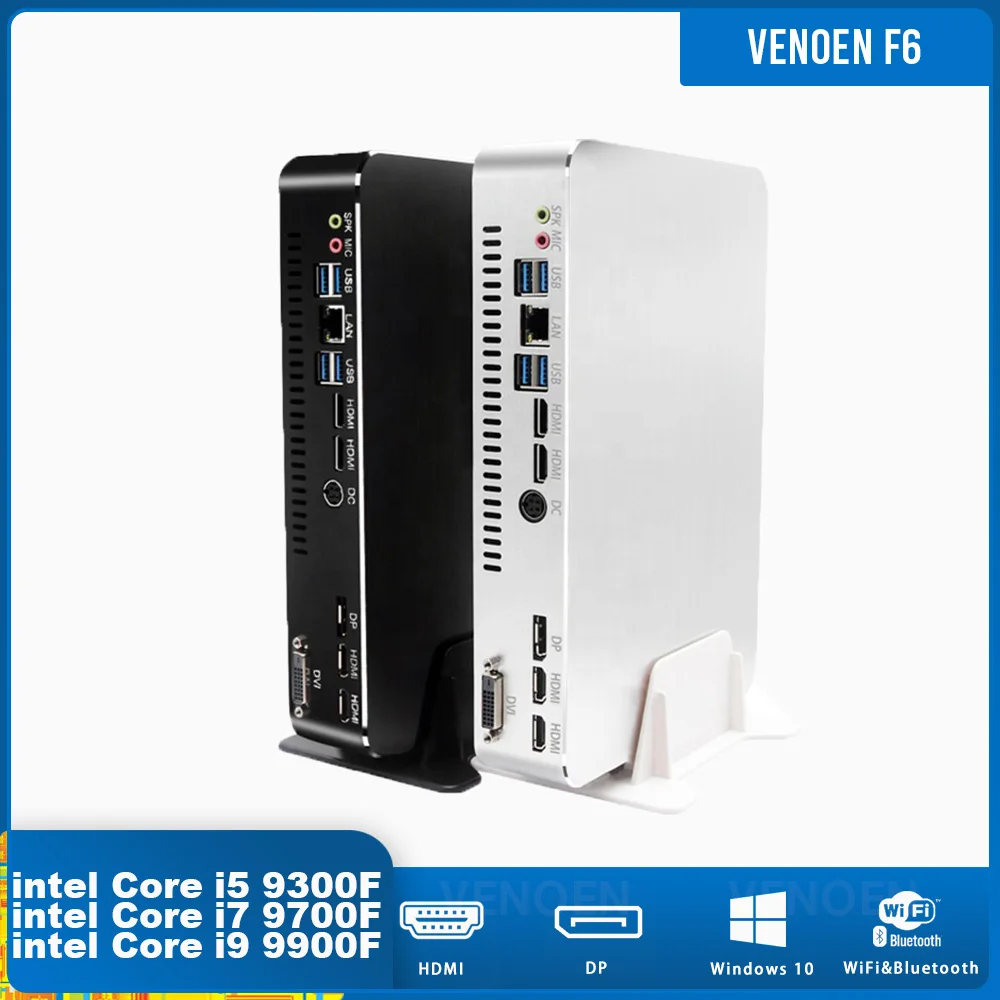Мини ПК с процессором Intel Core i9 9900 игровой i5 9400F i7 9700F USB3.0 Wi Fi NVIDIA GeForce GTX 1050Ti ноутбук 4