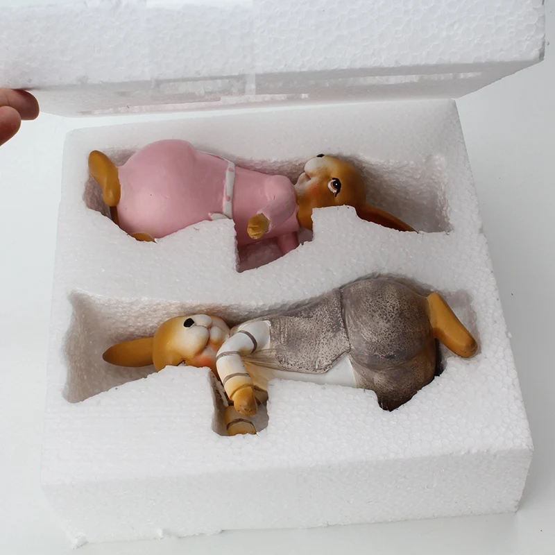 Креативный милый альпинистский кролик бонсай декоративный орнамент подвесной