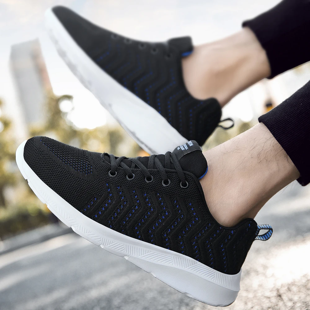 Модные мужские повседневные кроссовки Обувь На Шнуровке Для мужчин гибкие туфли