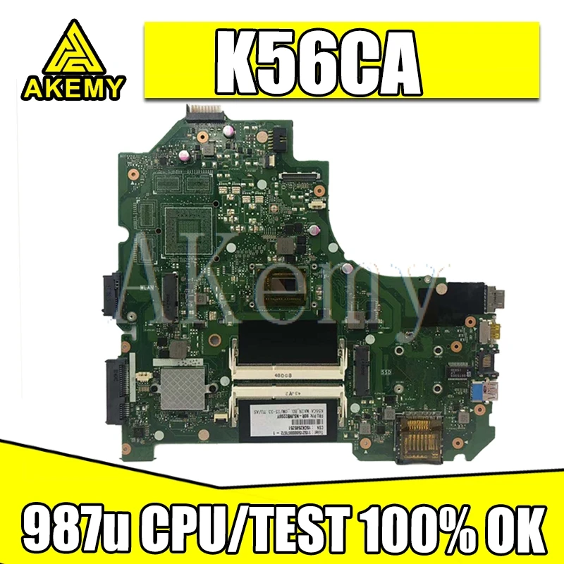 Материнская плата K56CA 987U для For Asus S56C S56CM K56CM S550C S550CM K56CB материнская ноутбука