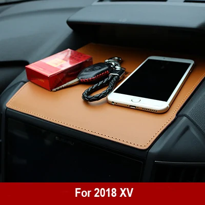 XV brown Волоконная кожа приборной панели автомобиля мобильного телефона коврик для subaru forester xv - Название цвета: XV brown