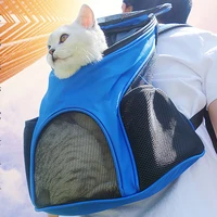 outdoor dog bag backpack pet bag carrier portable travel cat bag backpack breathable kitten double shoulder puppy suppliers