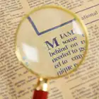 Увеличительное стекло для чтения, 10X 5X, 90 мм80 мм70 мм60 мм