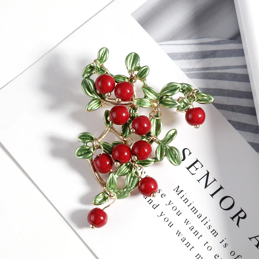 2019 New Design Little Multiple Beads Plant Drop Oil Brooches For Women Jewelry Making Brooch Fashion | Украшения и аксессуары