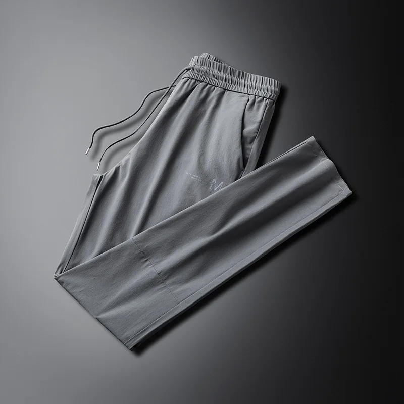 

Summer 2021 new men's fattening plus size elastic waist straight pants men's fat thin casual pants