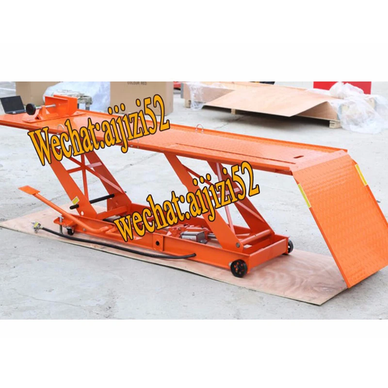 Подъемник для мотоцикла с воздушным приводом ручной двойного назначения