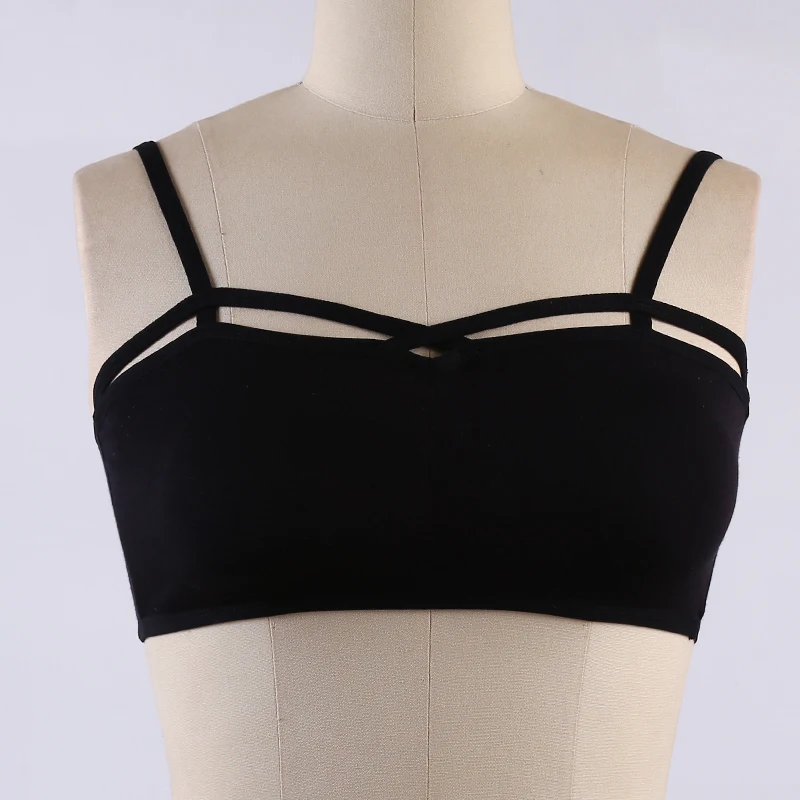 

Summer Camis Women Sexy Modal Cotton Breast Cross Vest Tops Female Short Style Backless Tank Girls Brief Fashion Tanks Topen Kni
