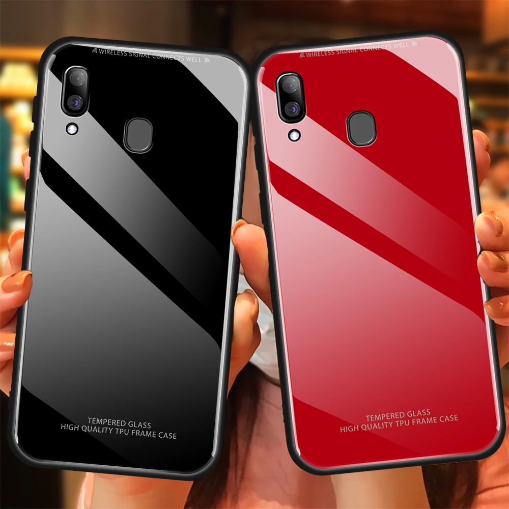 Чехол из закаленного стекла для Samsung Galaxy S10E J4 J6 Plus 2018 A30 A50 S7 противоударный чехол