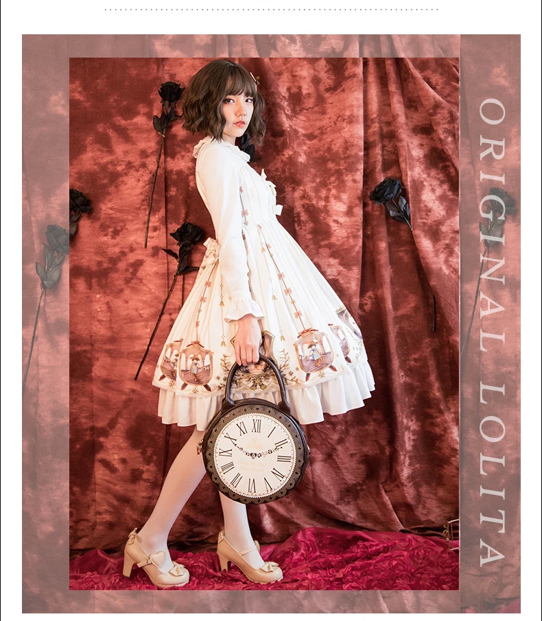 Шифоновое платье с длинным рукавом оригинальный дизайн принцессы принтом из