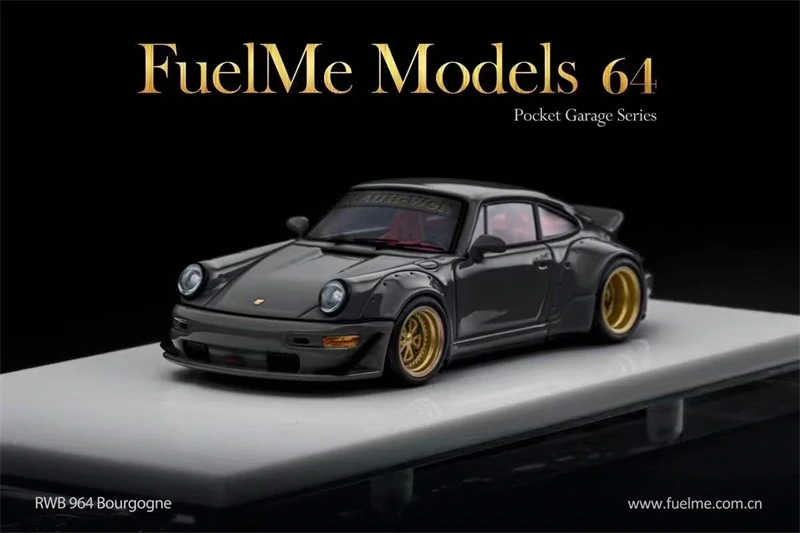 Модель автомобиля FuelMe 1:64 RWB 964 бордовая/бордовая белая/черная | Игрушки и хобби