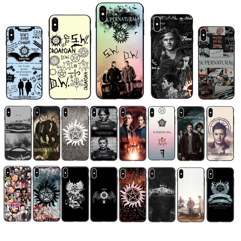 

Supernatural tv show Phone Case for iphone 13 12 11 Pro Max Case For iPhone XS MAX X XR SE2 8 7 Plus